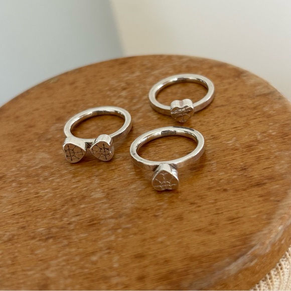 Folli Follie Nesting Heart Silver Rings - Picture 10 of 12
